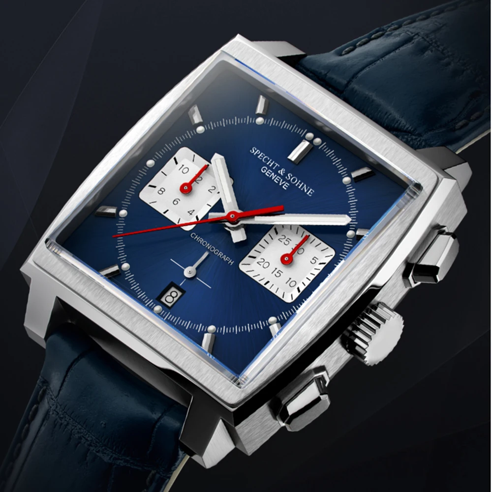 2022 Sport Casual Square Watches Men Luxury Brand Quartz Watch Fashion Auto Date Chronograph Watch Military Male Clock Hour Gift