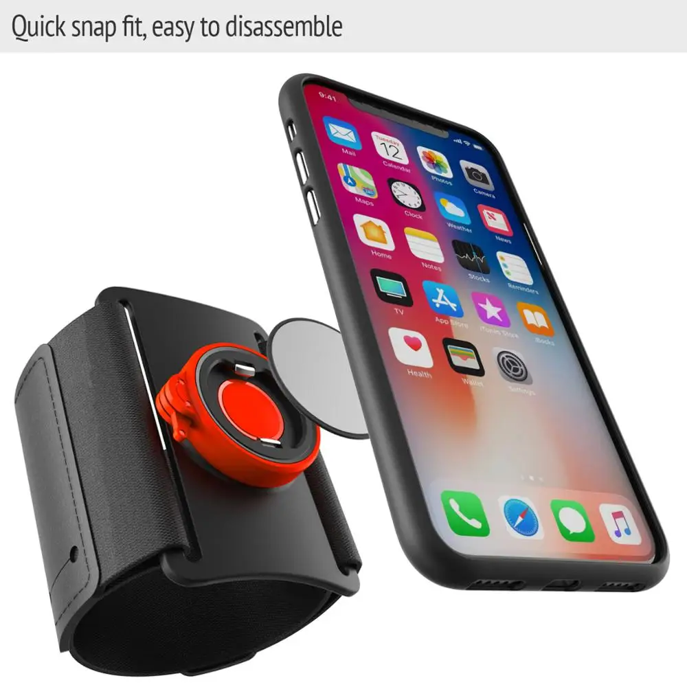 

High Quality Quick Mount Running Phone bag Arm Band Stand for iPhone Outdoor Sports Phone Holder Armband Case for Huawei Google