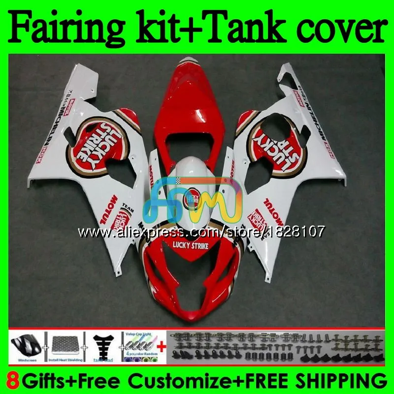 

K4 +Tank For SUZUKI GSX-R600 GSXR 750 600 Lucky Strike R600 GSXR-750 94BS.54 GSXR750 600CC 750CC GSXR600 04 05 2004 2005 Fairing