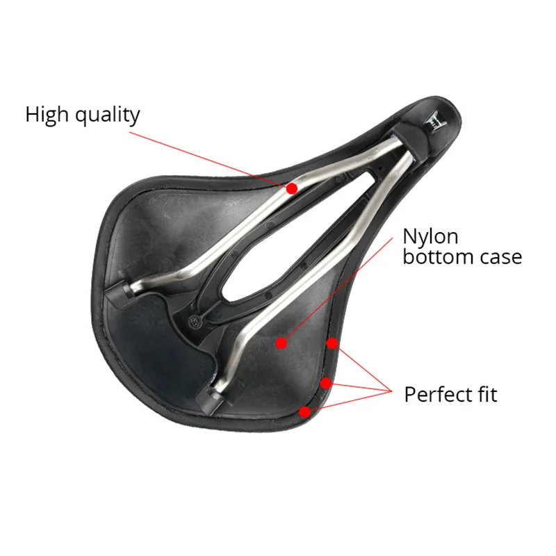 Седло для велосипеда GUB Hollow Breathable Soft Seat Cushion Racing MTB Mountain Road Bike Cycling Riding Parts 160*250mm Черный.