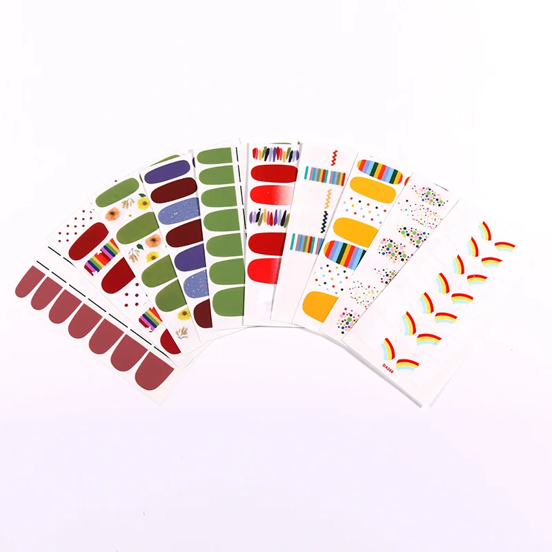 1 лист Полное Обертывание наклейки для ногтей цветы фруктовые узоры переводные