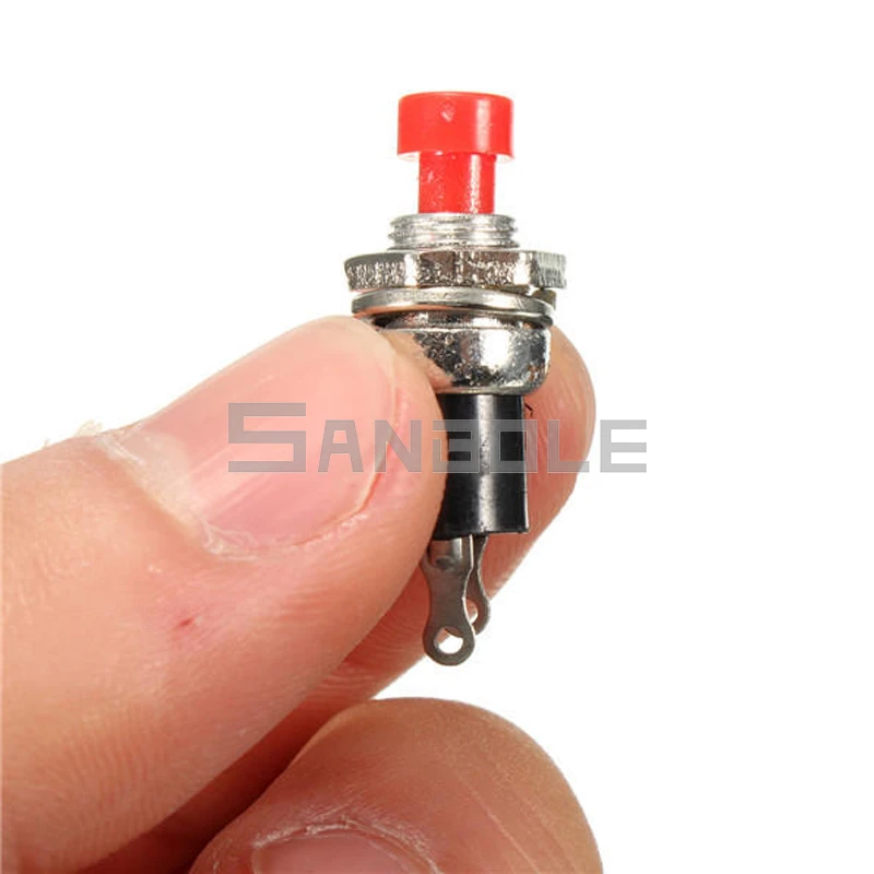 10 шт. Мгновенный кнопочный переключатель ВКЛ./ВЫКЛ. Два штыря мини переключатели