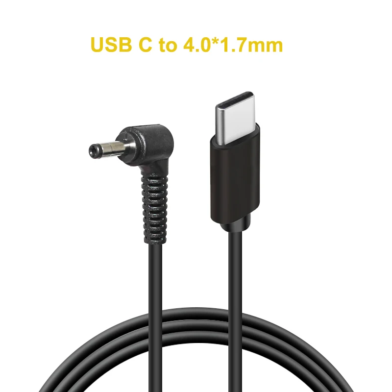 

USB Type C PD Charging Cable Cord for Lenovo IdeaPad 310 110 100 100-14IBY 100-15IBY Yoga 710 510 4.0*1.7mm Plug Laptop Adapter