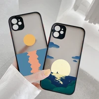sea wave sunrise surfing phone case for iphone 6s 7 8 plus se2020 x xs max xr 13 11 12 pro max sunset hard back shockproof cover