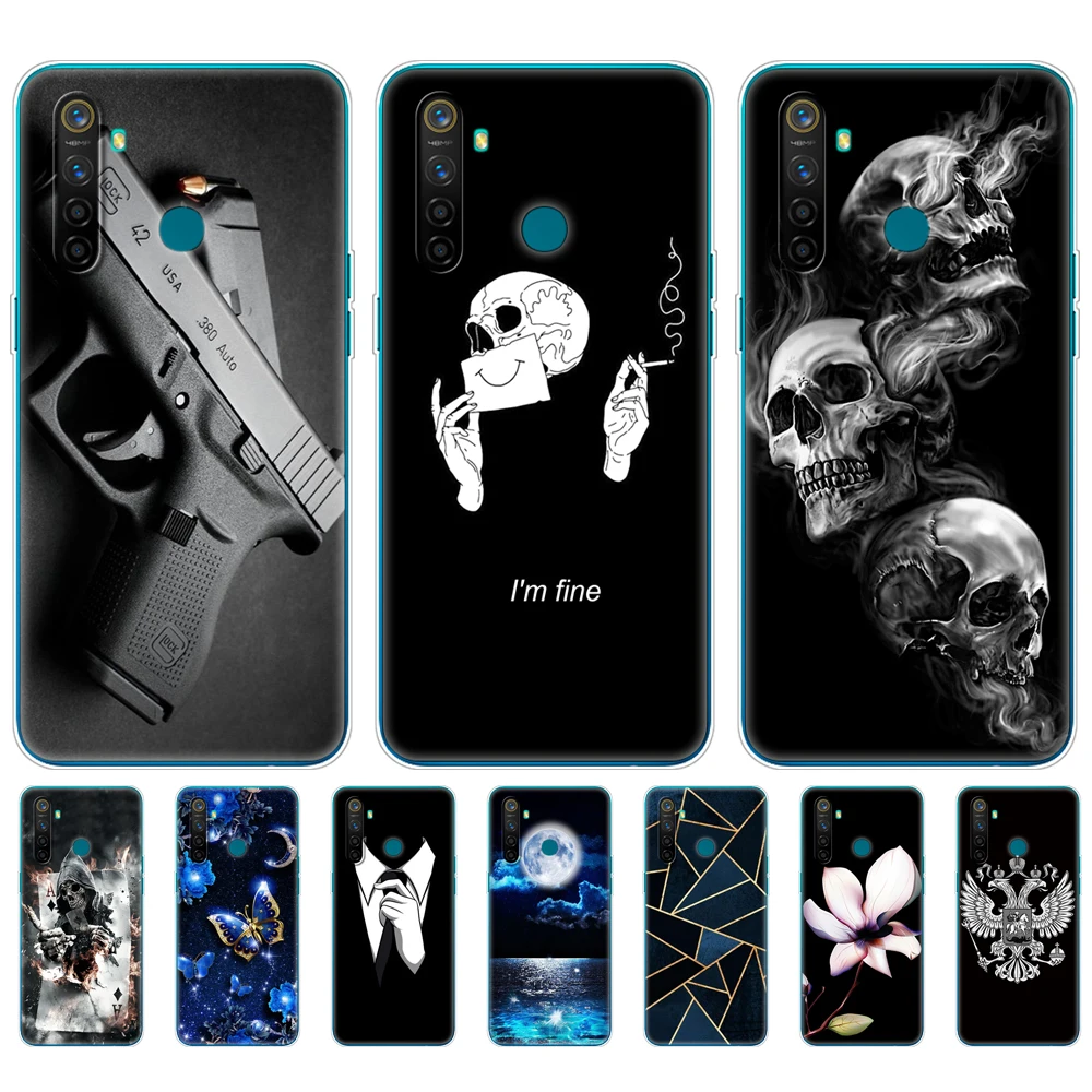 Для Realme 5 Чехол RMX1927 силиконовый мягкий телефонный чехол для OPPO Pro RMX1971 Realme5 5Pro ТПУ