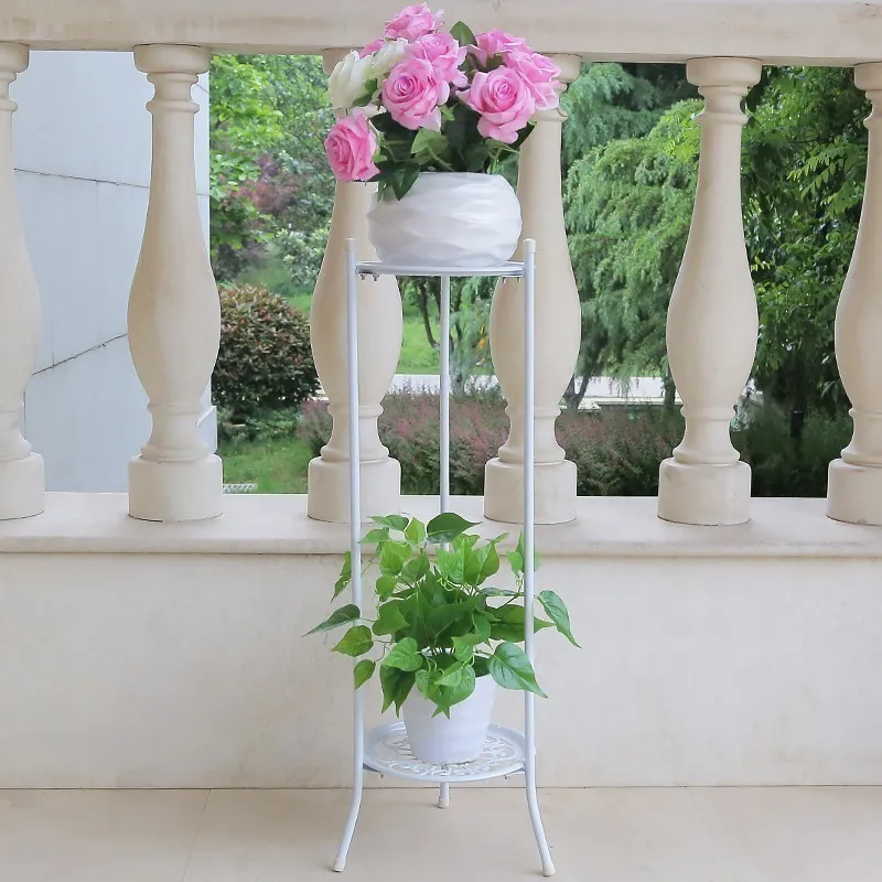 

Exterior Iron Metal Raflar Terrasse Decoration Varanda Planten Rek Outdoor Decor Balcon Flower Balkon Balcony Plant Shelf