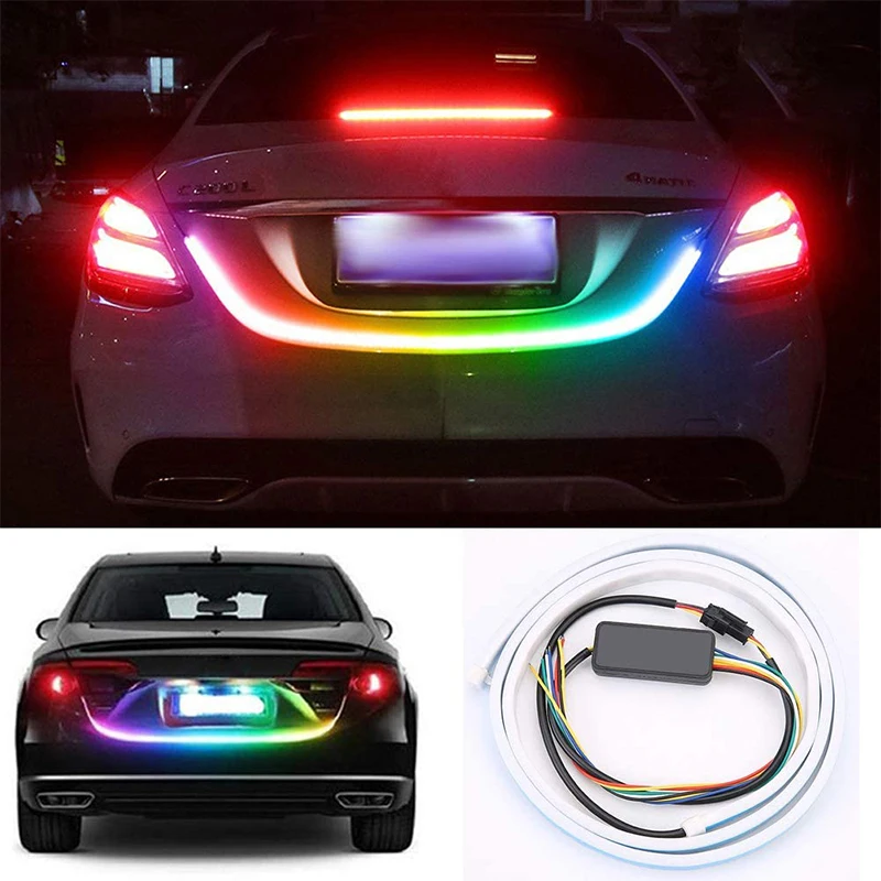 

LED Third Brake Light Light Bar Sequential Turn Signals Brake Running Double Flash for Jeep Pickup Truck SUV Bus Cargo Universal