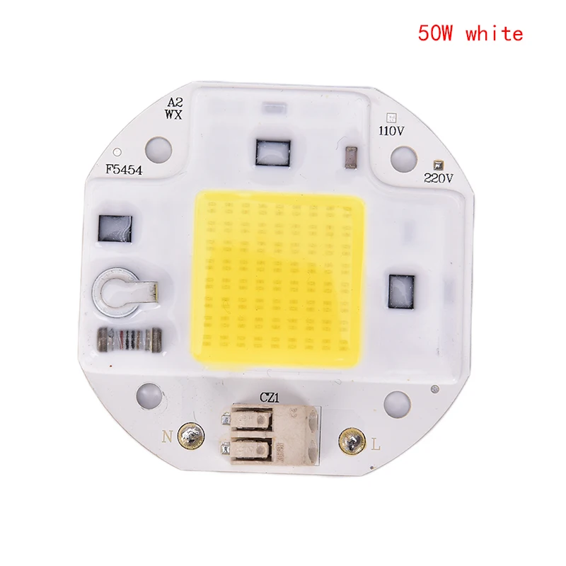 220V 110V быстрое соединение 50 Вт 70 1000 COB светодиодный чип для Точечный светильник
