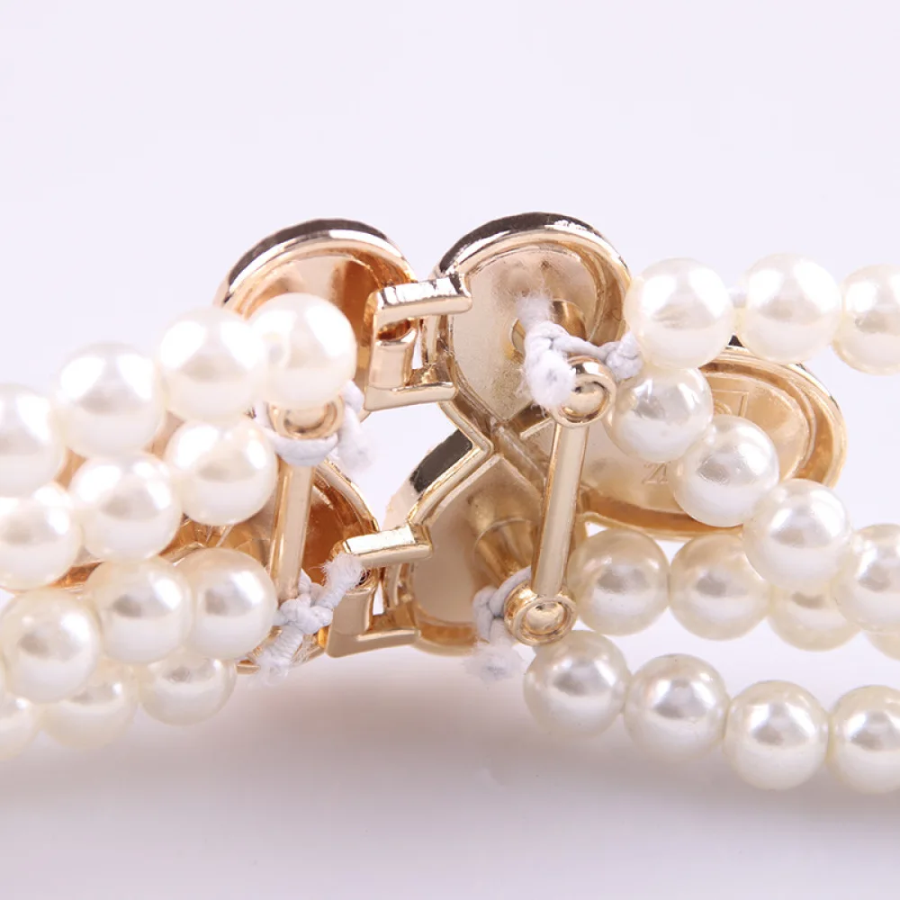 

1pc Dress Waist Belt All-match Waist Belt Pearl Design Casual Waistband