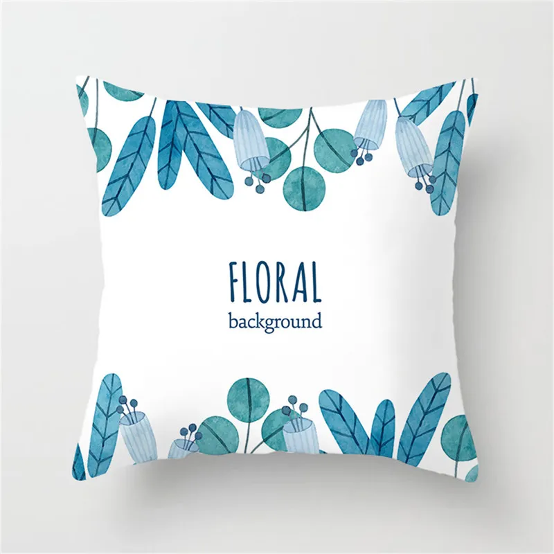Fuwatacchi Tropical Plants Cushion Cover Colorful Flower Flamingo Pineapple Pillow Car Home Sofa Decoration Case | Дом и сад