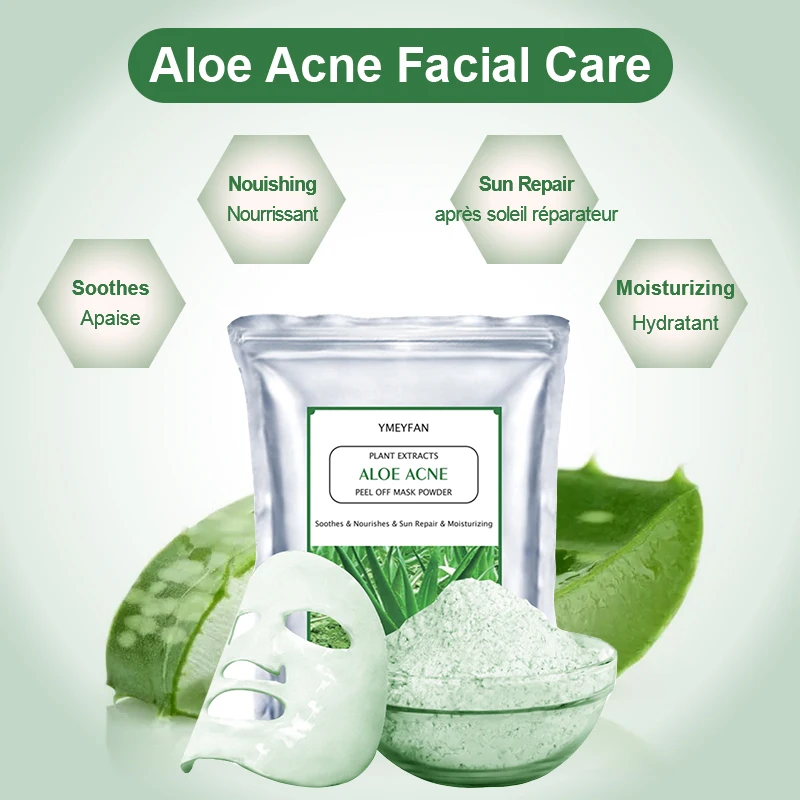 

250G Moisturizing Aloe SPA Jelly Mask Powder Peel Off Model Facial Mask Soft Powder Sun Repair Sooth Natural Organic Skin Care