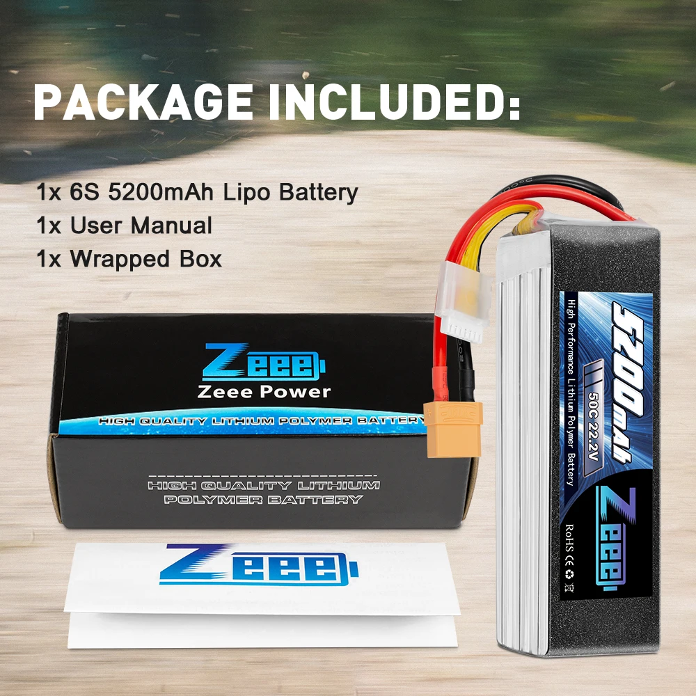 zeee rc lipo батарея 50c 5200 мач 222 в 6s lipo батарея