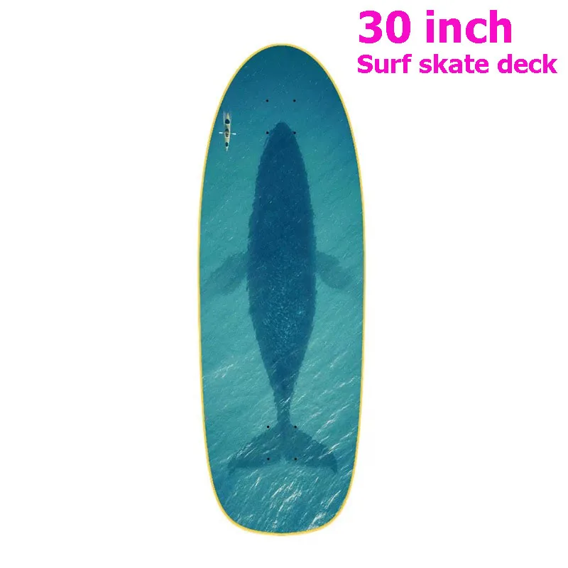 30 Inch Longboard Surf Skate Deck Land Surfskate Blank Board Sport Cruiser Skateboard DIY Maple Deck Parts Supply