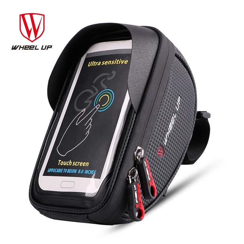 W010 Black Sireck 6,0 дюймов сенсорный экран водонепроницаемый дорожный велосипед держатель для телефона крепление для велосипеда передняя трубка Руль держатель для смартфона - Цвет: W010 Black
