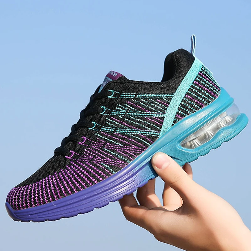 Женские кроссовки для бега дышащие улицы спортивная обувь женские и прогулок