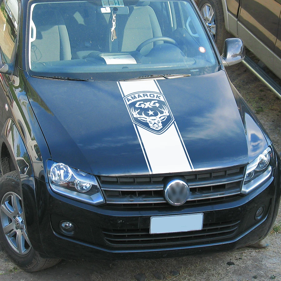 2 шт. виниловая графическая наклейка на капот для гоночного автомобиля AMAROK 2009 2010