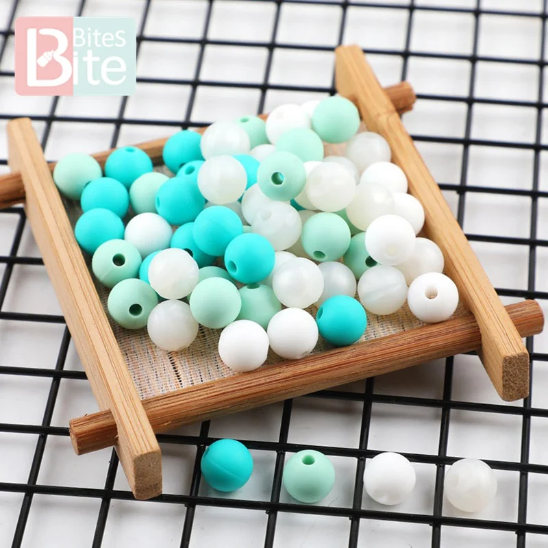 9 мм 50 шт. Силиконовые Круглые бусины детский Прорезыватель грызун крошечный