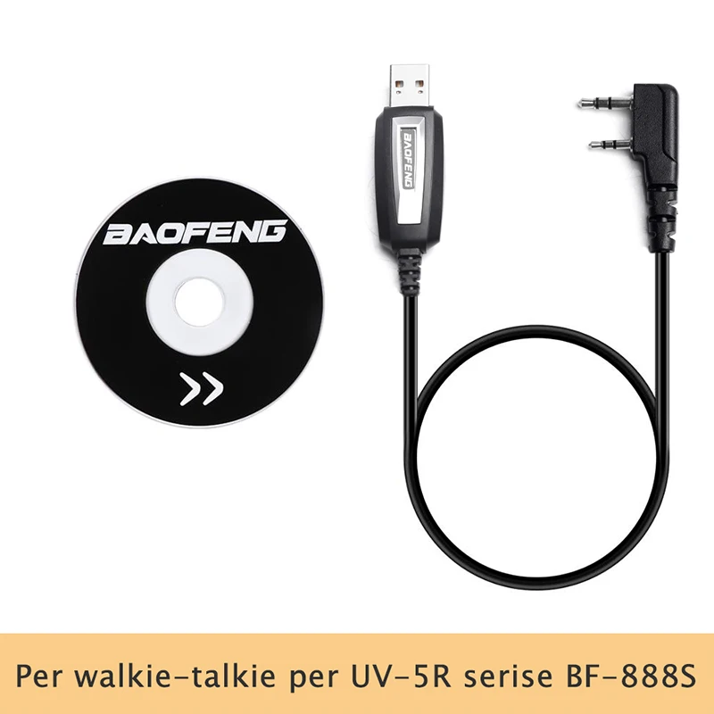 OPPXUN USB Кабель для программирования с программным обеспечением CD рации Baofeng |