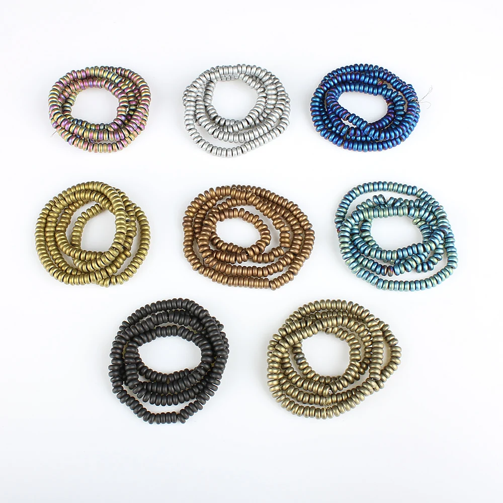 Бусины из гематита 4 х2 мм 16 дюймов | Украшения и аксессуары