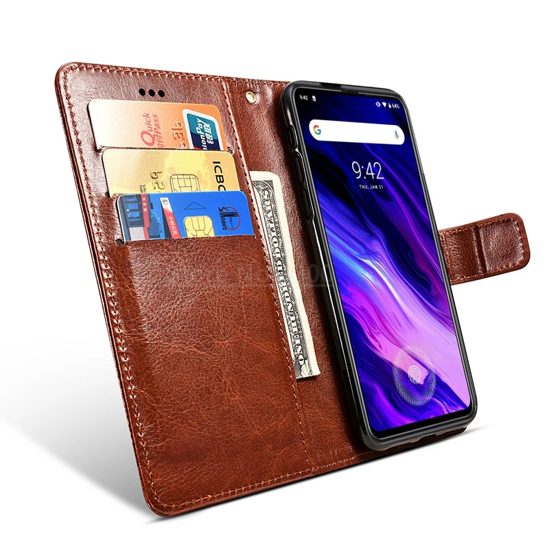PU Leather Flip Case For Umi UMIDIGI S5 PRO Wallet Men Phone S5Pro Etui Hard with Card Pocket | Мобильные телефоны и