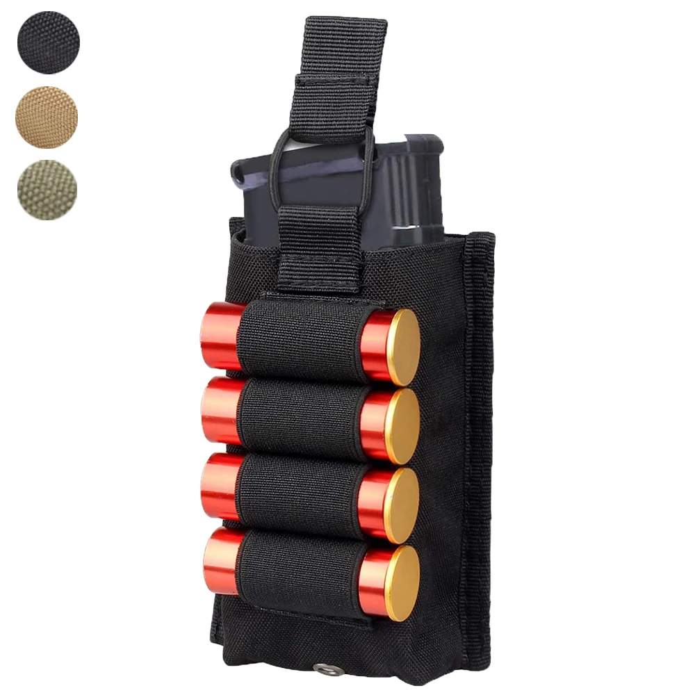 Тактическая Сумка для магазина Molle 4 патрона 12GA патроны держатель военная сумка