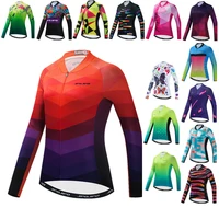 top quality womens cycling jersey long sleeve 2022 pro team bicycle clothing mountain bike jersey shirt road cycling jackets