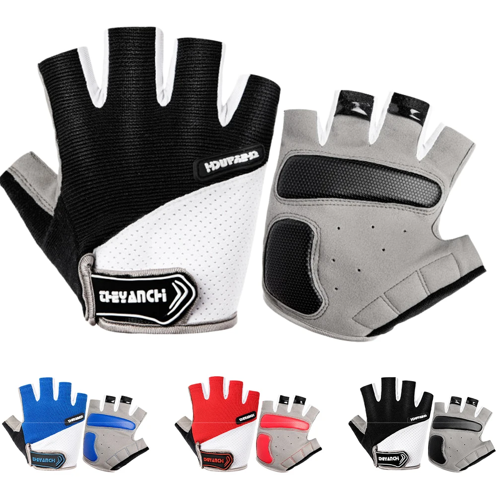 

Outdoor Anti-slip Shockproof Cycling Gloves Half Finger Sport Gloves Men Women Summer Bicycle Gym Fitness Gloves MTB Bike Gloves
