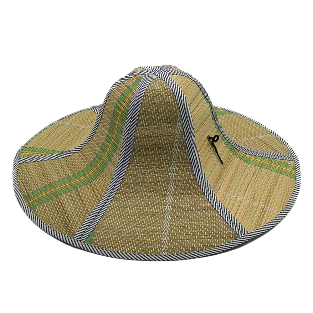 

Simple Fly Fishing Hat Summer Beach Hat male Sun Hats straw folding hat sun cap rattan straw hat folding caps anti-ultraviole