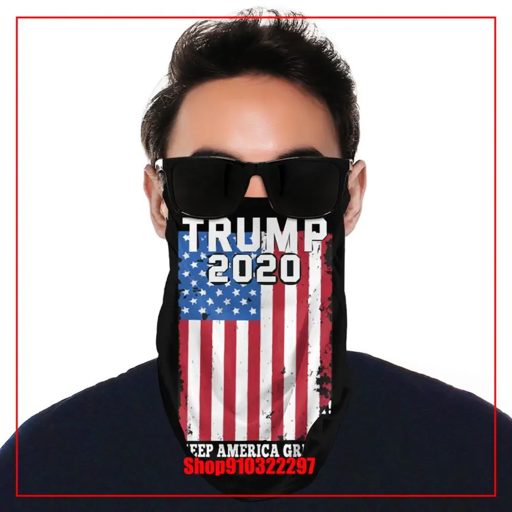Козырек 2020 Keep America Great 8 полулицевая крышка головные банданы Защитная повязка на
