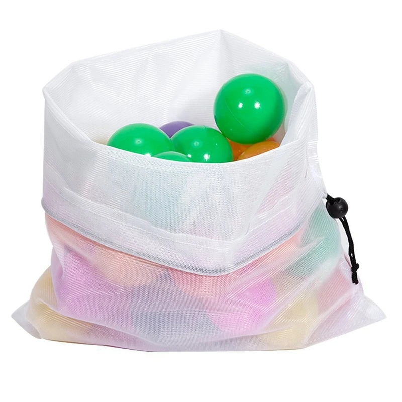 Reusable Rope Net Storage Bag Can Be Washed for Groceries Fruit and Vegetable Toy Sundries | Дом и сад