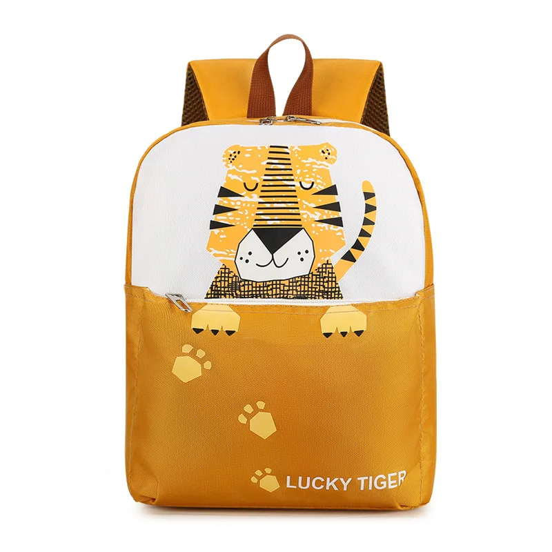 New 2021 Kindergarten Children's Schoolbag Boys Girls Cute Animal Prints  Breathable Burden Reduction Cartoon zipper Backpack