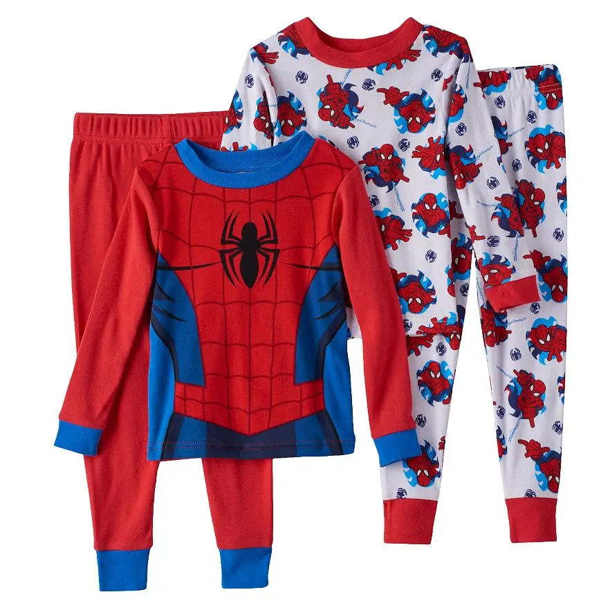 Пижама детская хлопковая с принтом Микки машинки Олаф Человек-паук | Мать и