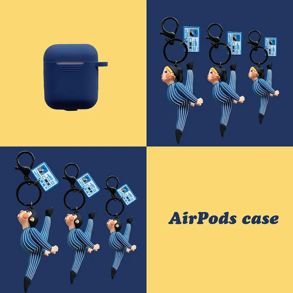 GOOYIYO мягкий силиконовый чехол и Игрушка Декор крюк для Airpods 1 2 Bluetooth наушники