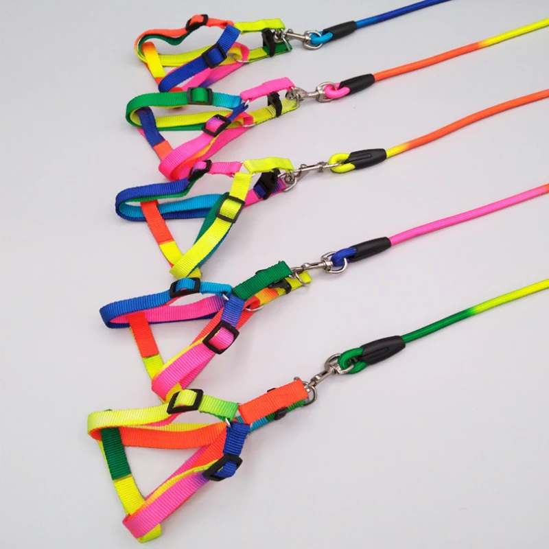 

Dog Harness and Collar Running Pet Quick Release Leash Set for Small Large Cat Soft Cooling Summer No Pull Vest