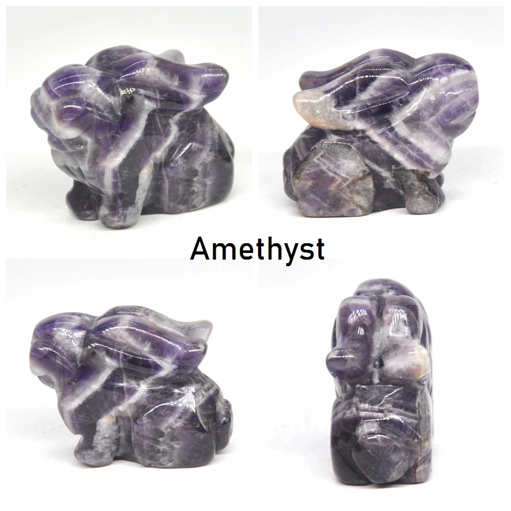 1 5 &quotСтатуя кролика из натуральных драгоценных камней украшение для комнаты