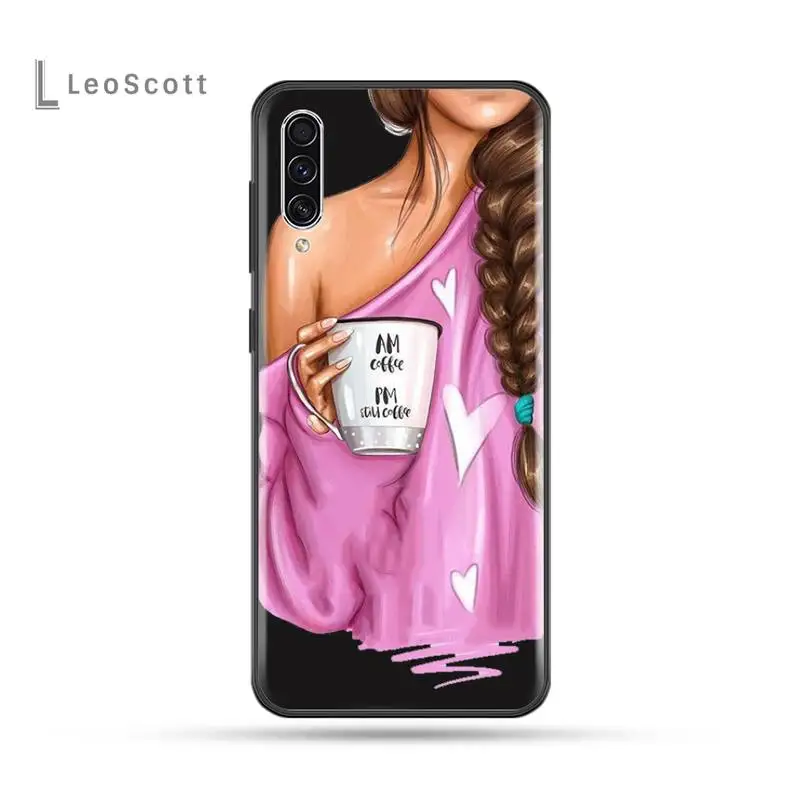 

Fashion High heels Girl Flower Phone Case For Samsung Galaxy M10 20 30 A 40 50 70 71 6S A2 A6 A9 2018 J7 CORE PLUS STAR S10 5G