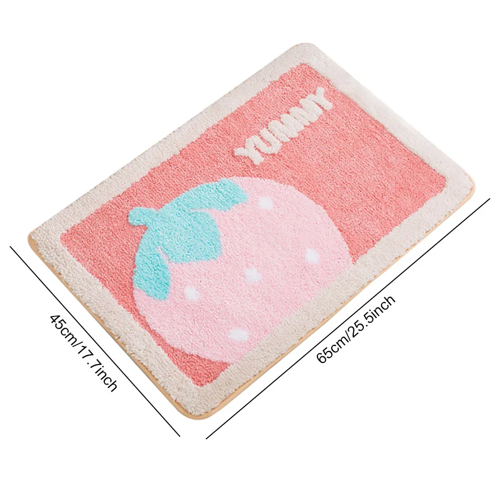 

Bath Mat Non-slip Bathroom Mats Shower Water Absorbent Bath Rug Floor Mat