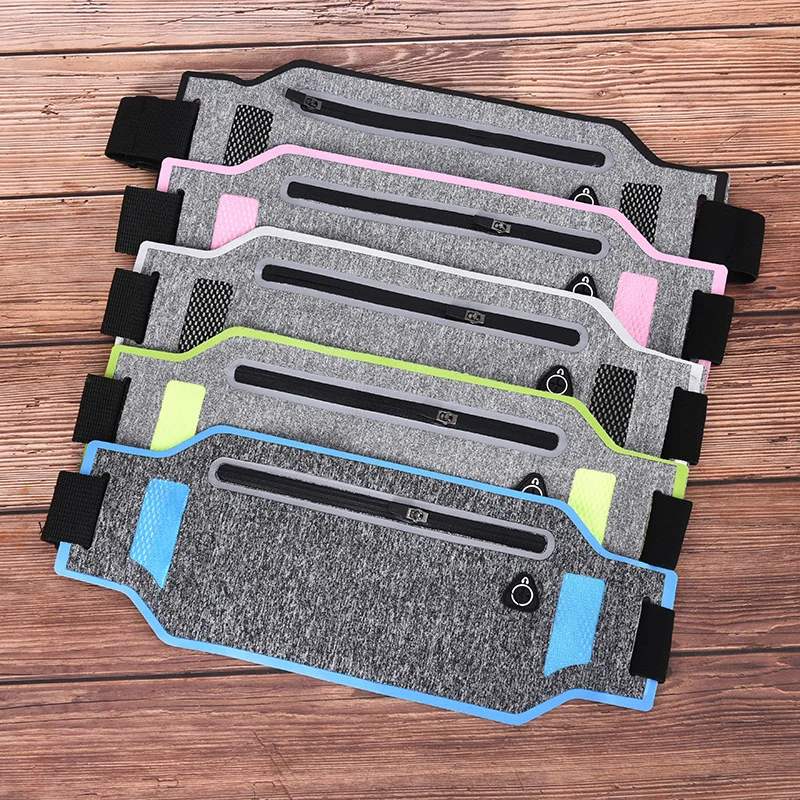 

1PCS Pack Travel Belly Waist Money Belt Zip Hiking Pouch Wallet Belt Bags Ultra-thin Waist Pouch Running Sport Bum Bag
