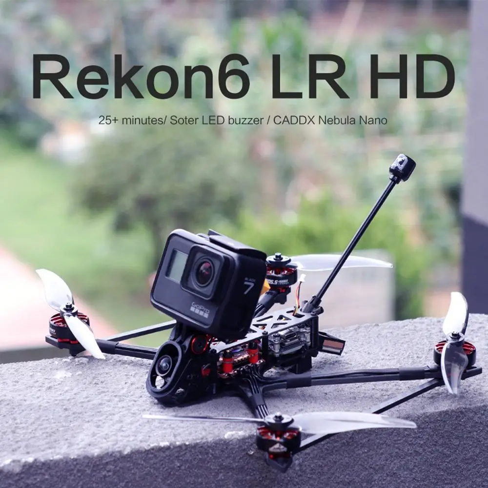 Дрон HGLRC с функцией FPV Rekon6 HD Zeus F722 Mini BL_S 28A CADDX Nebula Nano 2105 5 кв 4S 6 дюймовый мини широким
