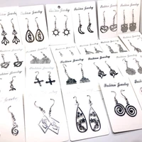 mixmax 20 pairs of womens drop earrings stainless steel dangler eardrop fashion jewelry metal punk style wholesale lot