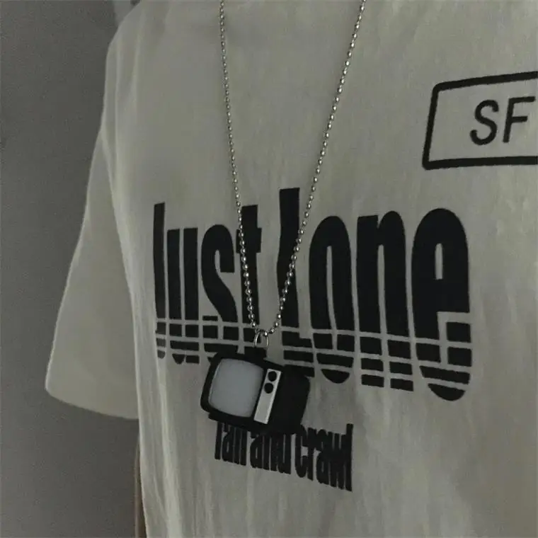 Кулон в виде голоса из нержавеющей стали винтажная Длинная цепочка стиле панк