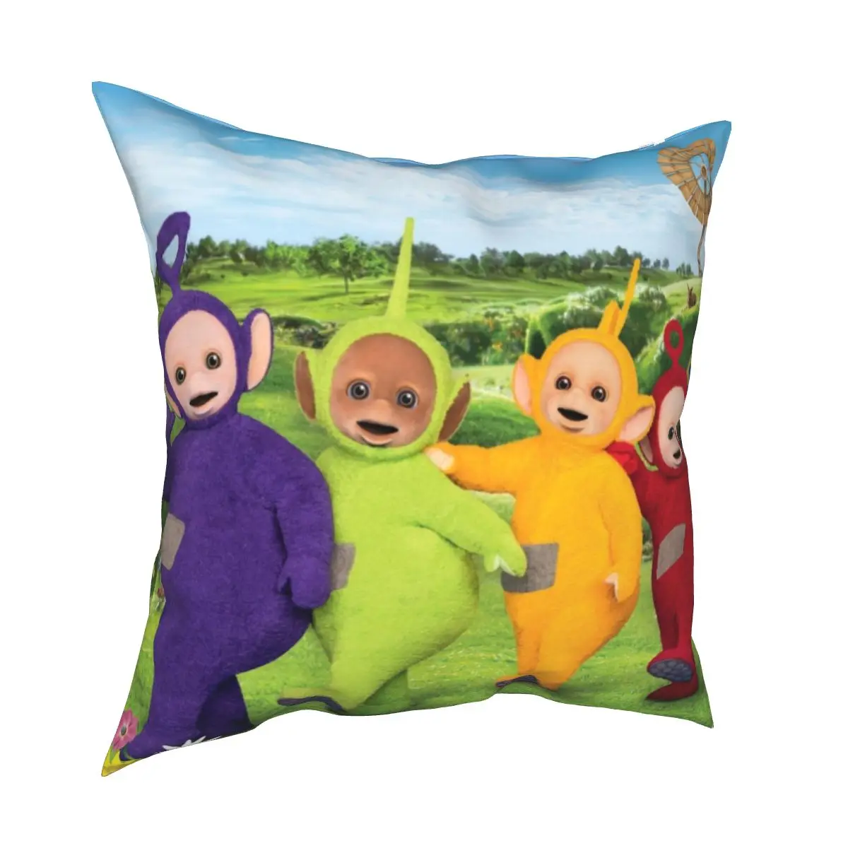 

Teletubbies Tinky Winky Dipsy Laa Laa Po Pillowcase Printed Polyester Cushion Cover Decorative Pillow Case Cover Chair 18''