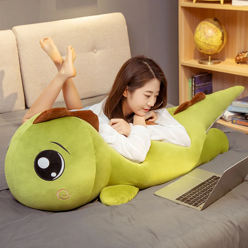 

60-120cm Soft Stuffed Giant Big Eyes Dinosaur Plush Toys Cute Animals Doll Sleep Pillow For Girls Kids New Year Gifts Sofa Decor