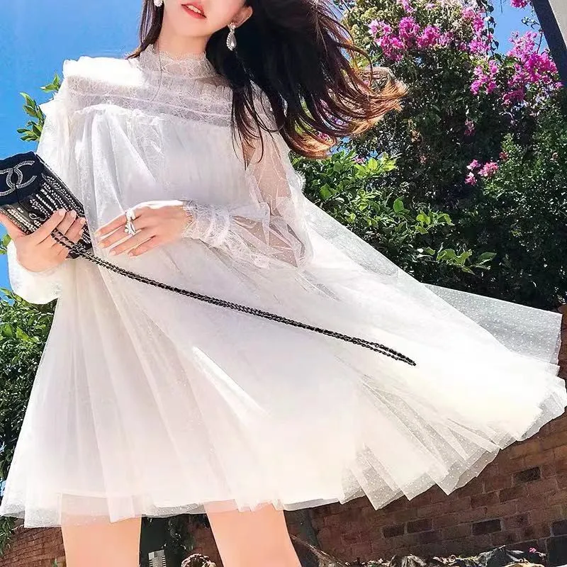 

3857 Summer Fashion Long Dress for Women Vintage Solid Green Silk Women's Clothing Causal Bohemian Sexy Soft High Waist Robe