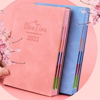 2022 new a5 schedule daily planner self discipline time management efficiency manual candy colors pretty notebooks for students