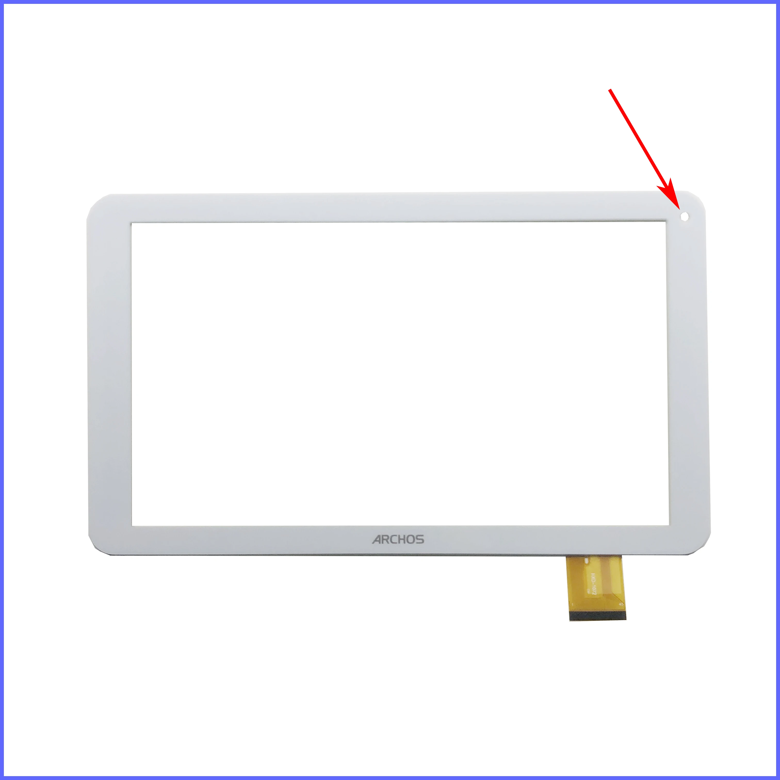 

С логотипом для HXD-1072 планшета емкостный сенсорный экран 10,1 "дюймов Сенсорная панель дигитайзер стекло Средний сенсор HXD-1072A1 Бесплатная доставка