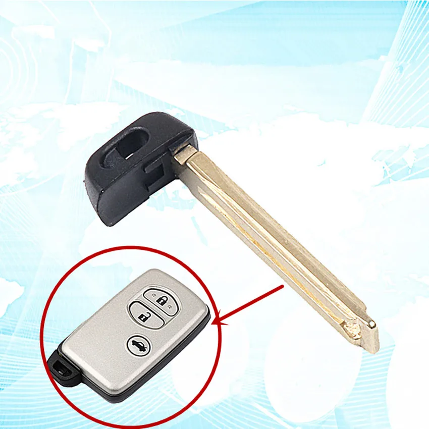 Бесключевой вход необработанное лезвие запасной смарт ключ для Toyota Corolla Camry Prius