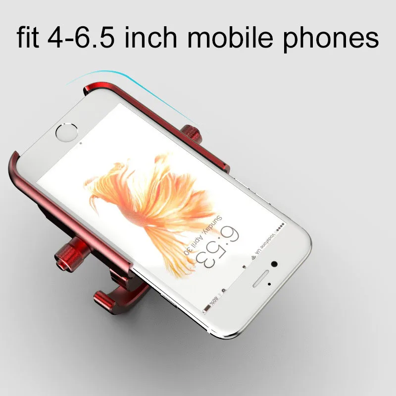 Мотоциклетный держатель для телефона из алюминиевого сплава вращающийся на 360