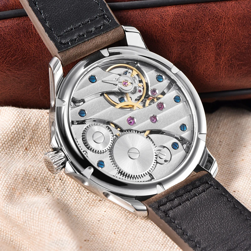 Corgeut Men Male Military Army sport Clock Classic Luxury 17 Jewels Seagull 6497 Mechanical Hand Winding luminous Wrist Watch | Наручные