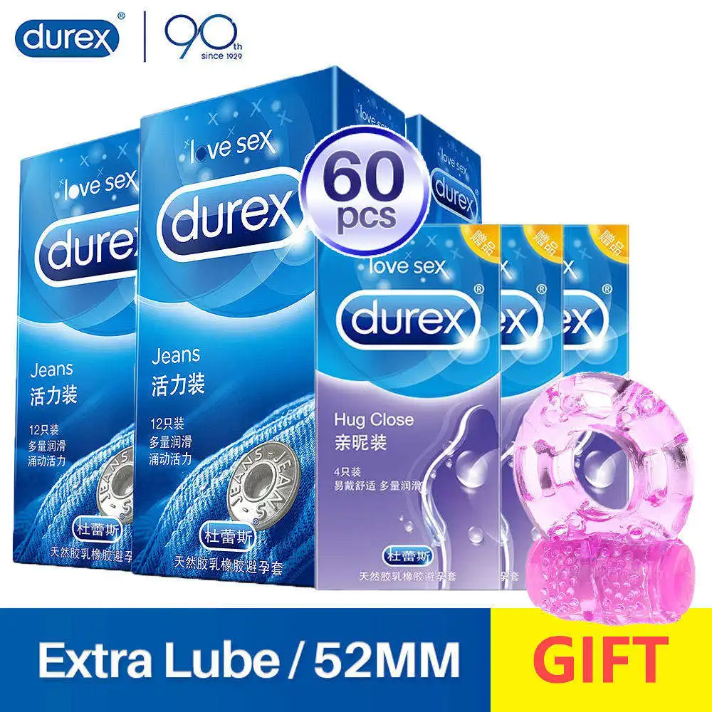 Презерватив Durex для мужчин джинсы с дополнительной смазкой из натурального